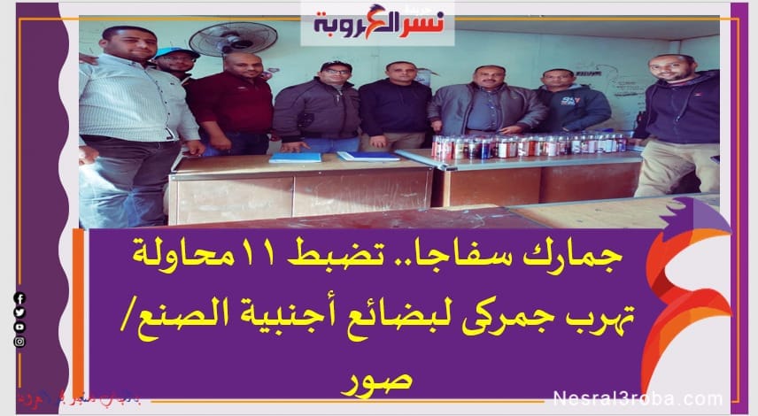 جمارك سفاجا.. تضبط 11محاولة تهرب جمركى لبضائع أجنبية الصنع/ صور