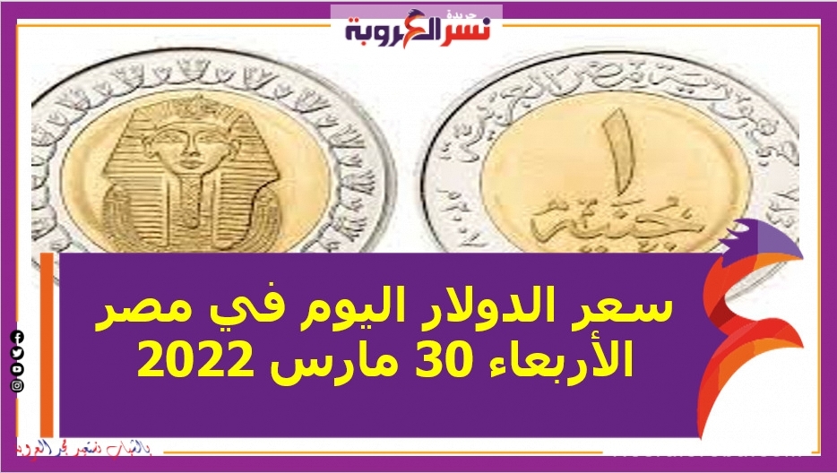 سعر الدولار اليوم في مصر الأربعاء 30 مارس 2022 خلال التعاملات
