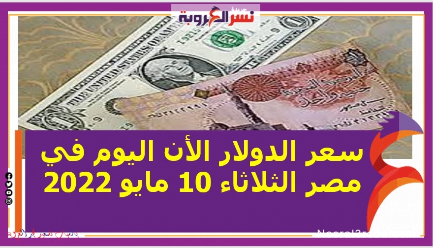 سعر الدولار الأن اليوم في مصر الثلاثاء 10 مايو 2022..خلال التعاملات