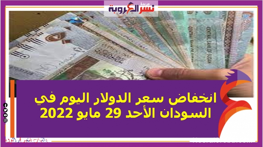 انخفاض سعر الدولار اليوم في السودان الأحد 29 مايو 2022..خلال التعاملات