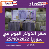سعر الدولار اليوم في سوريا الثلاثاء 25 أكتوبر 2022.. السوق الموازية غير الرسمية