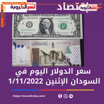 سعر صرف الدولار اليوم في السودان الثلاثاء 1 نوفمبر 2022..خلال التداول