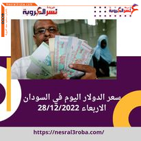 سعر صرف الدولار اليوم في السودان الأربعاء 28 ديسمبر 2022 استقرار ملحوظ
