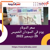 سعر الدولار اليوم في السودان الخميس 29 ديسمبر 2022.. في السوق الموازية