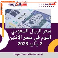 سعر الريال السعودي واليورو اليوم في مصر الإثنين 2 يناير 2023.. داخل البنوك التجارية والصرافات