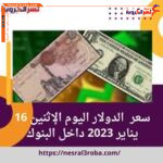 سعر صرف الدولار مقابل الجنيه المصرى اليوم الإثنين 16 يناير 2023 داخل البنوك
