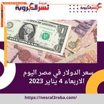 سعر الدولار اليوم في مصر الأربعاء 4 يناير 2023 داخل البنوك