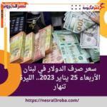 سعر صرف الدولار في لبنان الأربعاء 25 يناير 2023.. الليرة تنهار