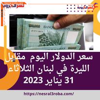 سعر الدولار اليوم مقابل الليرة في لبنان الثلاثاء 31 يناير 2023