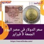 سعر الدولار اليوم في مصر الجمعة 3 فبراير 2023.. ارتفاع جديد