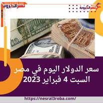 سعر الدولار اليوم في مصر السبت 4 فبراير 2023.. في أفرع بعض البنوك الكبرى
