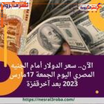 الآن.. سعر الدولار أمام الجنيه المصري اليوم الجمعة 17مارس 2023 بعد آخرقفزة