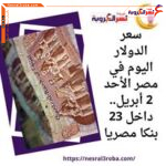 سعر الدولار اليوم في مصر الأحد 2 أبريل.. داخل 23 بنكا مصريا