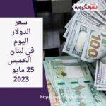 سعر الدولار اليوم في لبنان الخميس 25 مايو 2023.. منع حاكم البنك المركزي من السفر.