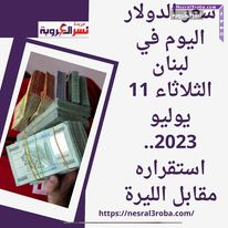 سعر الدولار اليوم في لبنان الثلاثاء 11 يوليو 2023.. استقراره مقابل الليرة