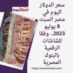 سعر الدولار اليوم في مصر السبت 8 يوليو 2023.. وفقا للشاشات الرقمية بالبنوك المصرية