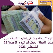 الرواتب بالدولار في لبنان.. تعرف علي سعر العملة الخضراء اليوم الجمعة 25 أغسطس 2023