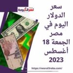 سعر الدولار اليوم في مصر الجمعة 18 أغسطس 2023..شراء أراض بالدولار