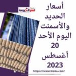 أسعار الحديد والأسمنت اليوم الأحد 20 أغسطس 2023..تسليم أرض مصنع.