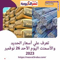 تعرف علي أسعار الحديد والأسمنت اليوم الأحد 26 نوفمبر 2023..عز 42000 جنيهًا للطن