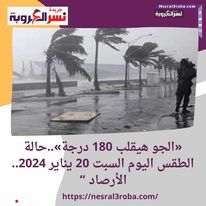 حالة الطقس، كشفت الهيئة العامة للأرصاد الجوية عن حالة الطقس ودرجات الحرارة اليوم السبت 20 يناير، متوقعة أن يسود السبت طقس دافئ نهارًا على القاهرة الكبرى والوجه البحري والسواحل الشمالية وشمال الصعيد، مائل للحرارة على جنوب سيناء والصعيد، شديد البرودة ليلًا، وفي الصباح الباكر على جنوب البلاد، بارد على باقي الأنحاء.