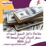 مفاجأة داخل السوق السوداء ..سعر الدولار اليوم الجمعة 19 أبريل 2024
