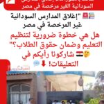 إغلاق المدارس السودانية غير المرخصة في مصر: هل هي خطوة ضرورية