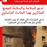 "إدارة السكرتير العام المساعد لمحافظة بني سويف لإطفاء حريق بسيط في فرع بنك CIB على كورنيش النيل"