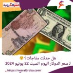 هل حدثت مفاجآت؟ لـ سعر الدولار اليوم السبت 22 يونيو 2024