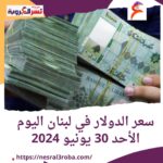 سعر الدولار في لبنان اليوم الأحد 30 يونيو 2024..
