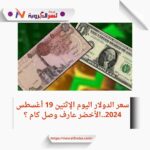 سعر الدولار اليوم الإثنين 19 أغسطس 2024.