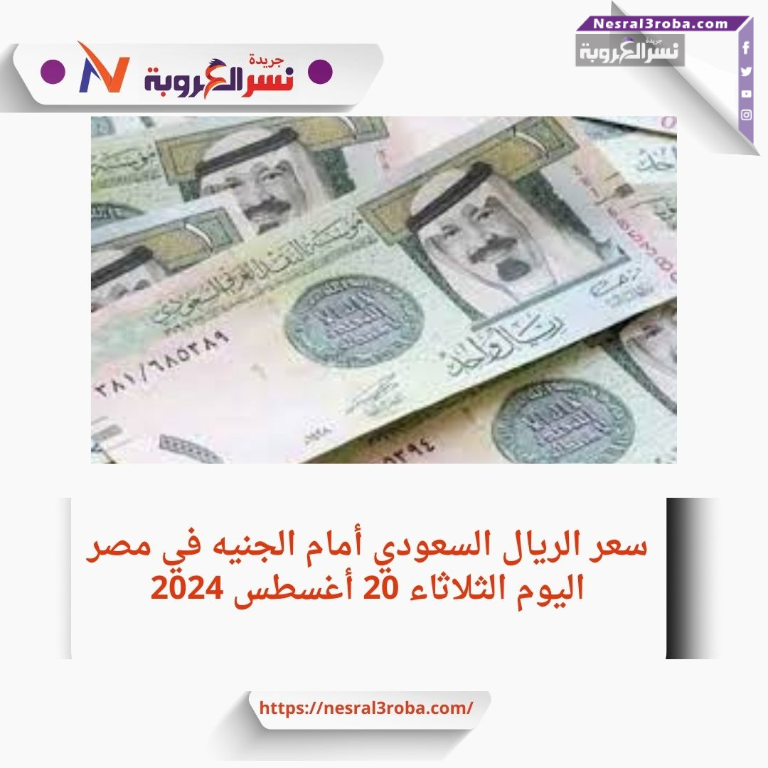 سعر الريال السعودي أمام الجنيه في مصر اليوم الثلاثاء 20 أغسطس 2024