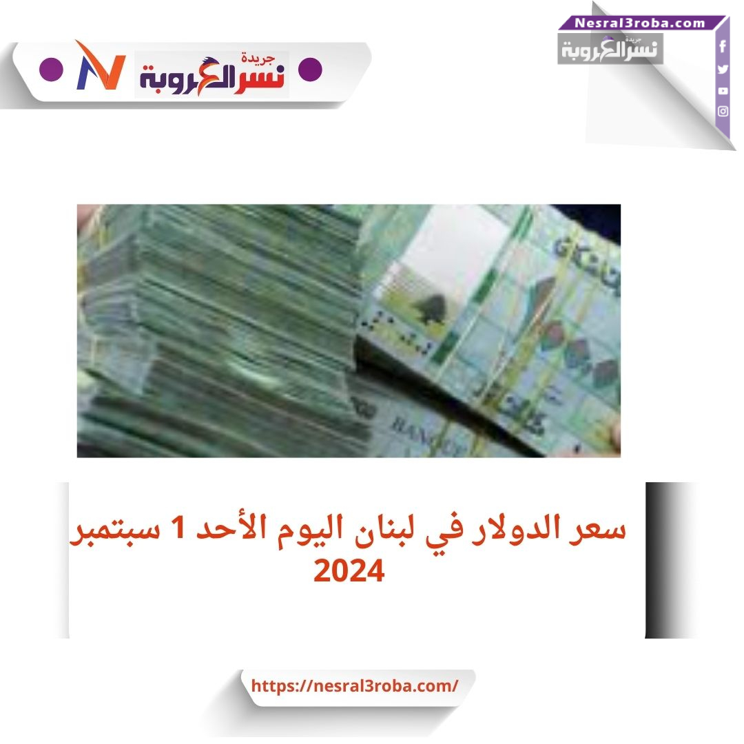 سعر الدولار في لبنان اليوم الأحد 1 سبتمبر 2024..