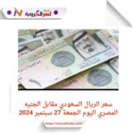 سعر الريال السعودي أمام الجنيه في مصر اليوم الجمعة 27 سبتمبر 2024 خلال التدلول