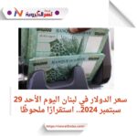 سعر الدولار في لبنان اليوم الأحد 29 سبتمبر 2024.. استقرارًا ملحوظًا