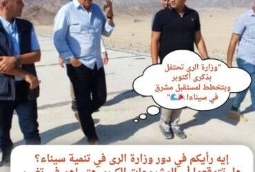 "وزارة الرى تحتفل بذكرى أكتوبر.. وبتخطط لمستقبل مشرق في سيناء! 🌊"