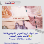 سعر الدولار اليوم الخميس 21 نوفمبر 2024..💸🔥الأخضر يتحدى الجنيه.. استقرار أم مفاجآت جديدة؟