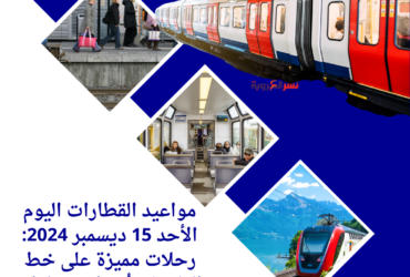 مواعيد القطارات اليوم الأحد 15 ديسمبر 2024: رحلات مميزة على خط القاهرة - أسوان ومناطق أخرى
