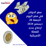 سعر الدولار في مصر اليوم الجمعة 20 ديسمبر 2024: ارتفاع جديد للعملة الأمريكية