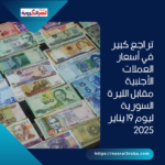 تراجع كبير في أسعار العملات الأجنبية مقابل الليرة السورية ليوم 19 يناير 2025