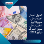 تحليل أسعار العملات في سوريا: أبرز التغيرات في سوق الصرف (يناير 2025)