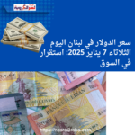 سعر الدولار في لبنان اليوم الثلاثاء 7 يناير 2025: استقرار في السوق