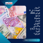 "أسعار العملات في 6 فبراير 2025: تراجع ملحوظ للدينار الكويتي والأردني وسط ارتفاع الليرة التركية"