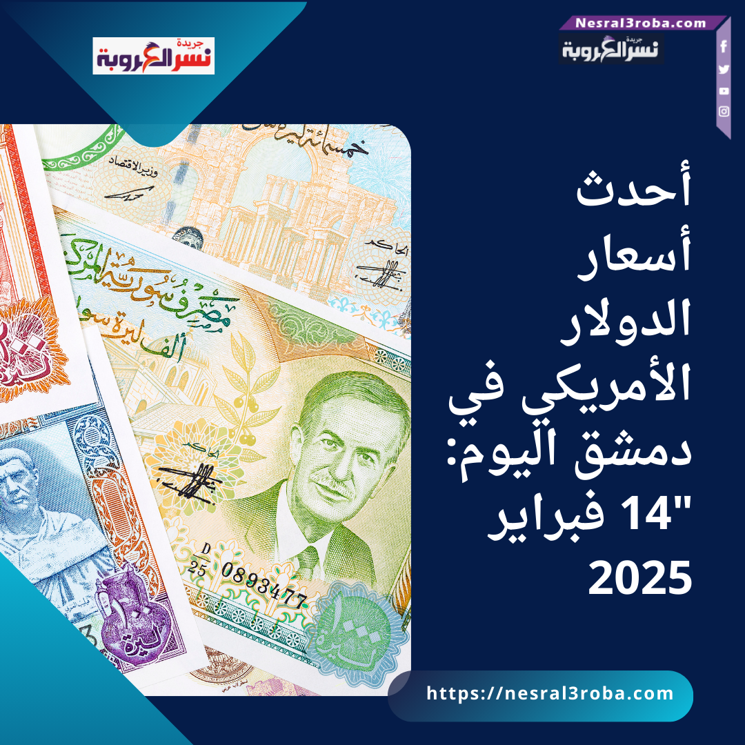 أحدث أسعار الدولار الأمريكي في دمشق اليوم: 14 فبراير 2025