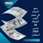 سعر الدولار في مصر اليوم الجمعة 28 مارس 2025: استقرار