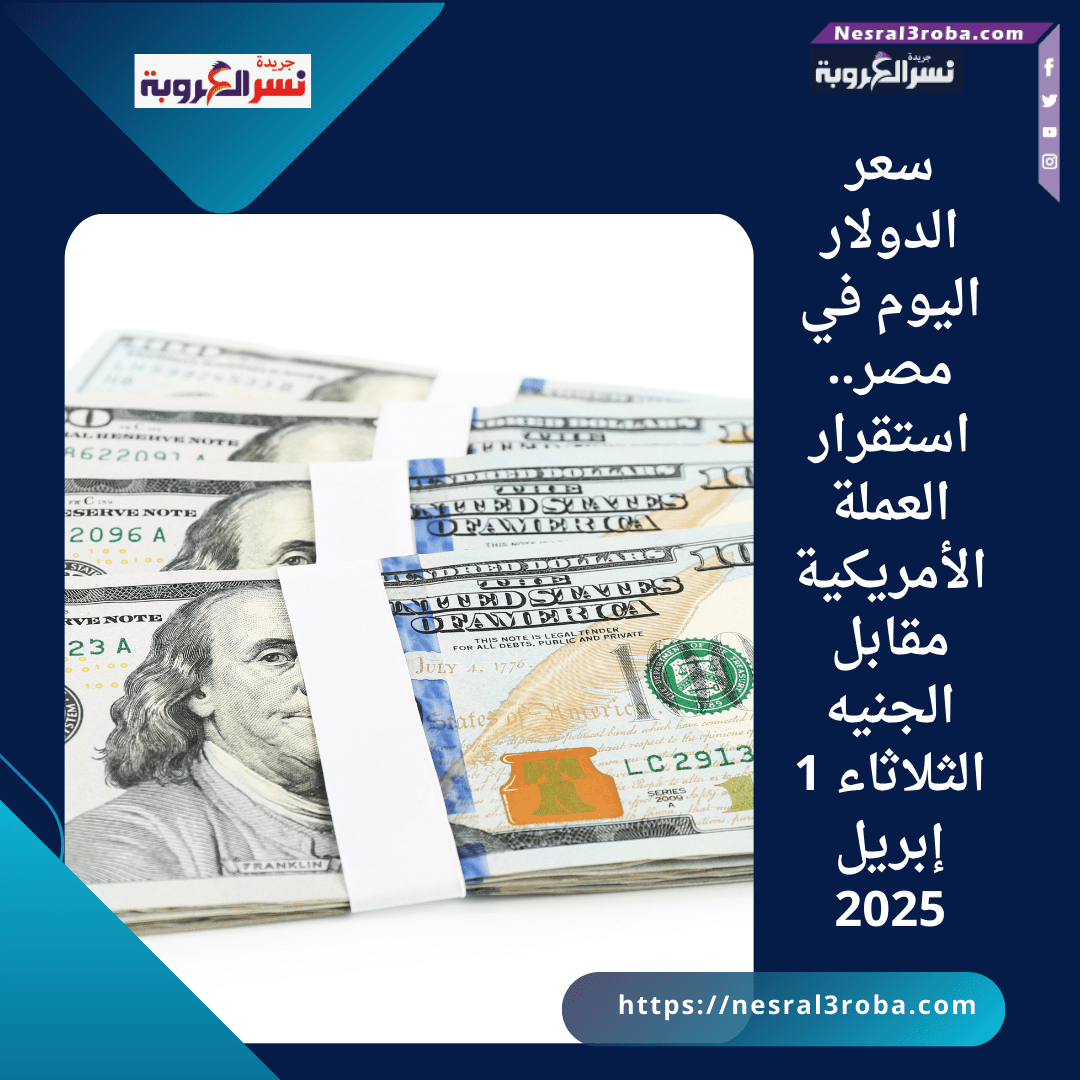 سعر الدولار اليوم في مصر.. استقرار العملة الأمريكية مقابل الجنيه الثلاثاء 1 إبريل 2025