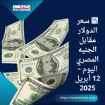 📉 سعر الدولار مقابل الجنيه المصري اليوم – 12 أبريل 2025