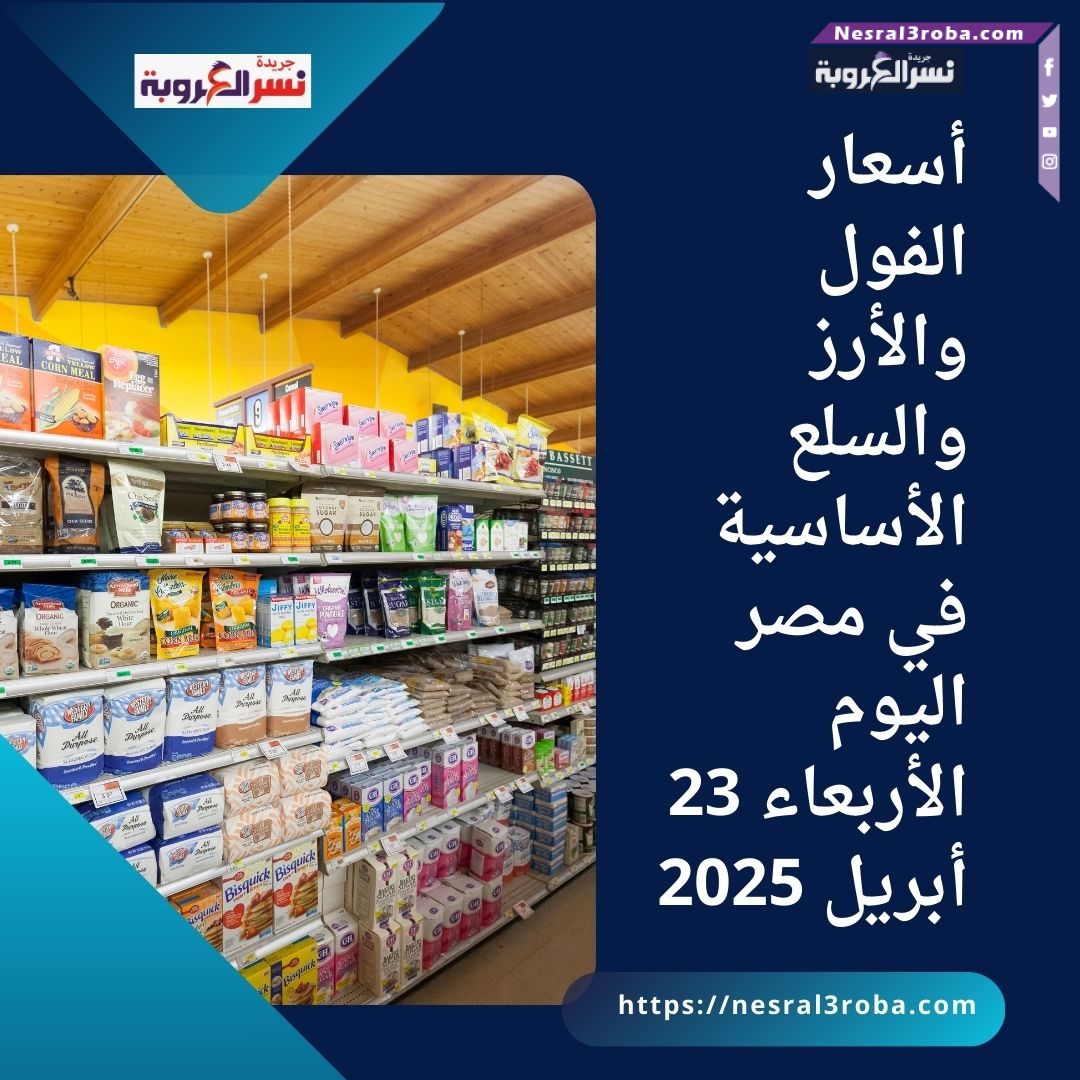 أسعار الفول والأرز والسلع الأساسية في مصر اليوم الأربعاء 23 أبريل 2025