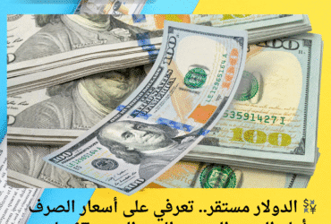 💱 الدولار مستقر.. تعرفي على أسعار الصرف أمام الجنيه المصري اليوم السبت 17 مايو 2025