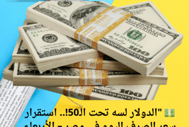 💵 "الدولار لسه تحت الـ50!.. استقرار سعر الصرف اليوم في مصر – الأربعاء 21 مايو 2025"